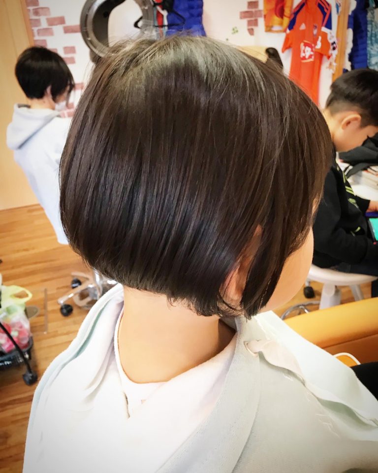 短い前髪がトレードマーク♡コロンとしたショートボブ。 ヘアーメイク タカハシ